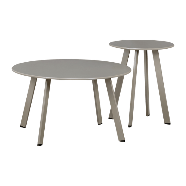 FER TUIN BIJZETTAFEL O40 CM METAAL ZAND