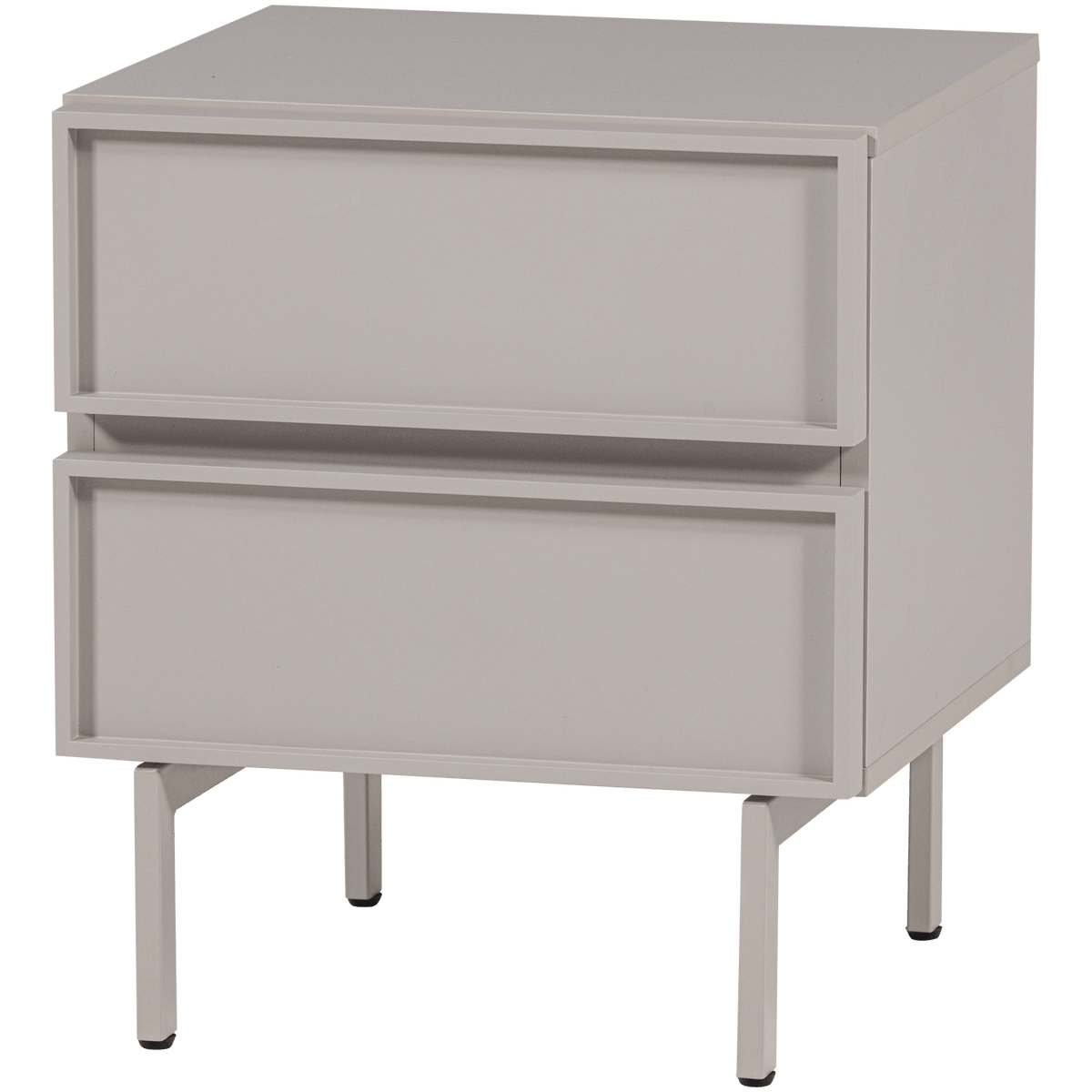 TOURS LADEKAST/NACHTKASTJE 2 LADES MELAMINE/MDF ZAND