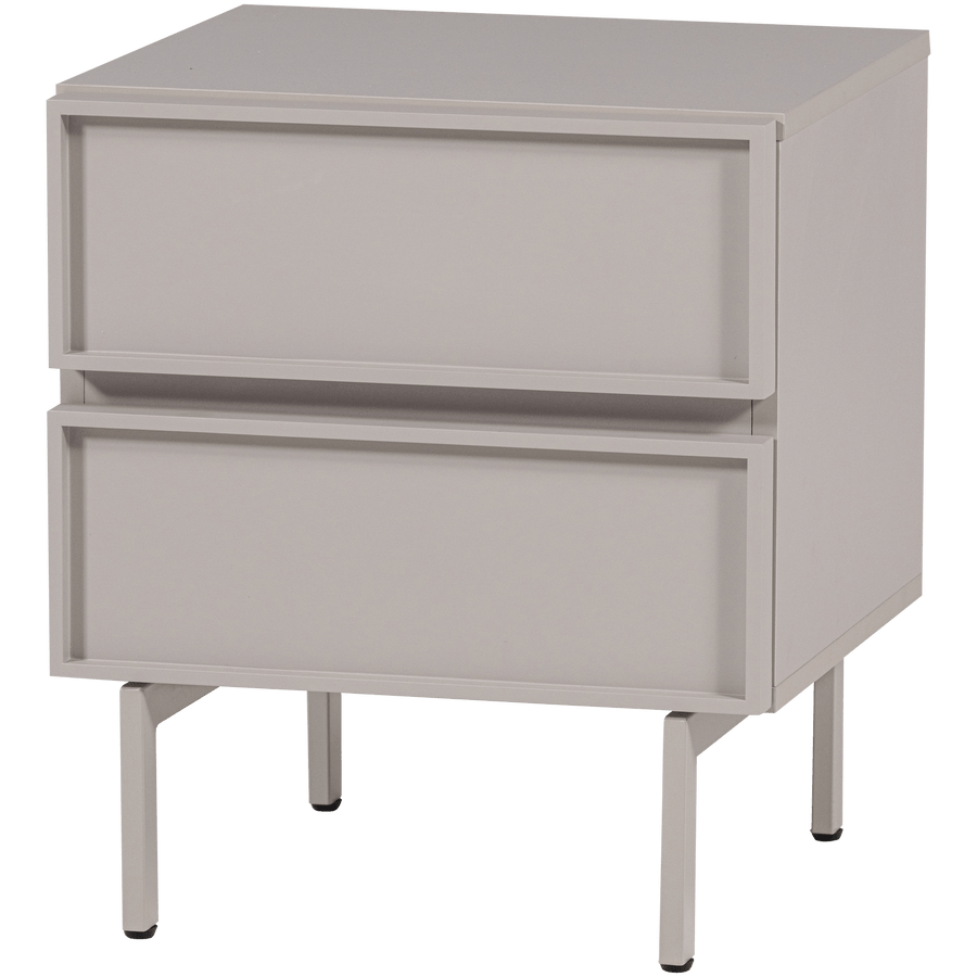 TOURS LADEKAST/NACHTKASTJE 2 LADES MELAMINE/MDF ZAND
