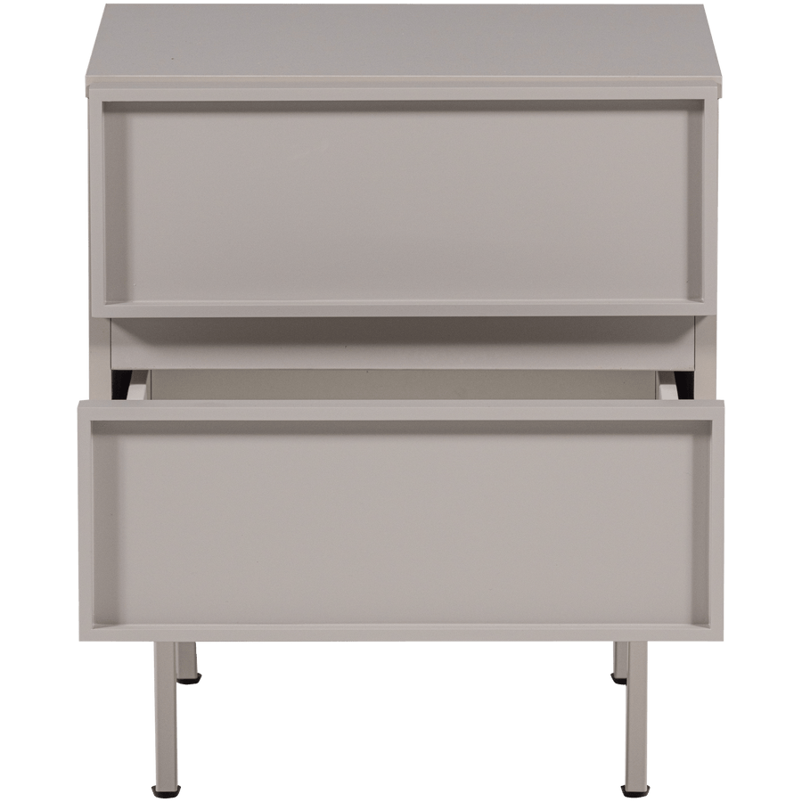 TOURS LADEKAST/NACHTKASTJE 2 LADES MELAMINE/MDF ZAND