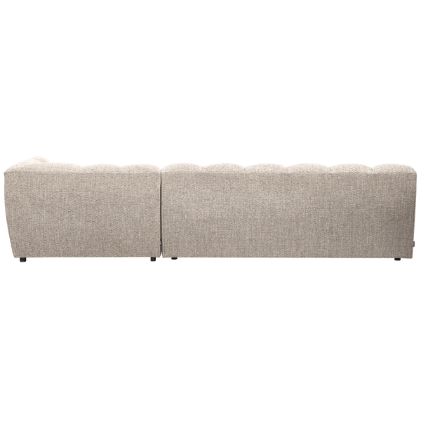ALLURE CHAISE LONGUE RECHTS GEWEVEN STOF NATUREL MELANGE