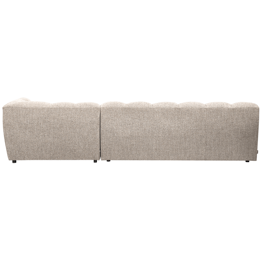 ALLURE CHAISE LONGUE RECHTS GEWEVEN STOF NATUREL MELANGE