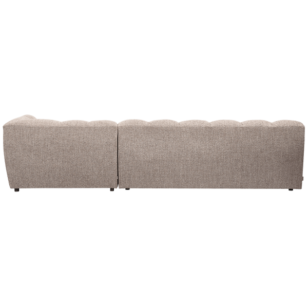 ALLURE CHAISE LONGUE RECHTS GEWEVEN STOF BRUIN MELANGE
