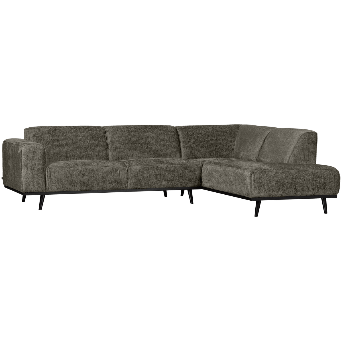 STATEMENT HOEKBANK RECHTS STRUCTURE VELVET FROST