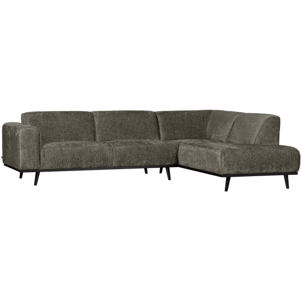 STATEMENT HOEKBANK RECHTS STRUCTURE VELVET FROST