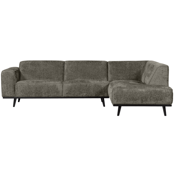 STATEMENT HOEKBANK RECHTS STRUCTURE VELVET FROST