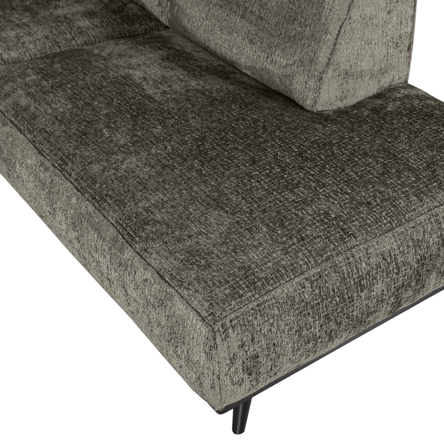 STATEMENT HOEKBANK RECHTS STRUCTURE VELVET FROST