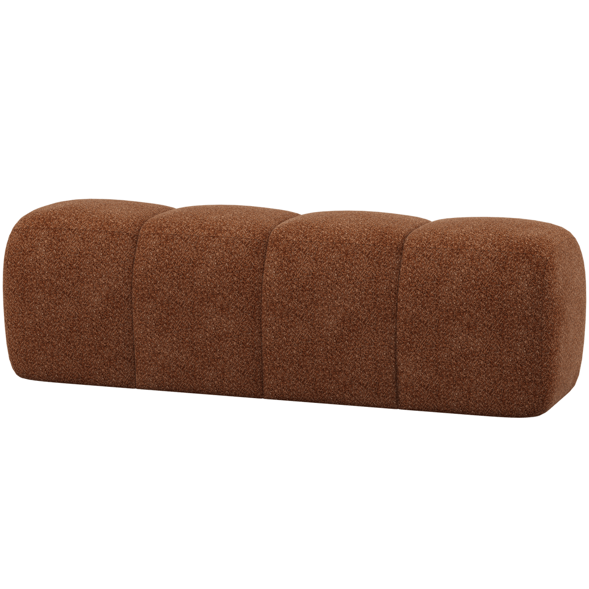 MOJO EETBANK 164 CM WOLLIG ROESTBRUIN