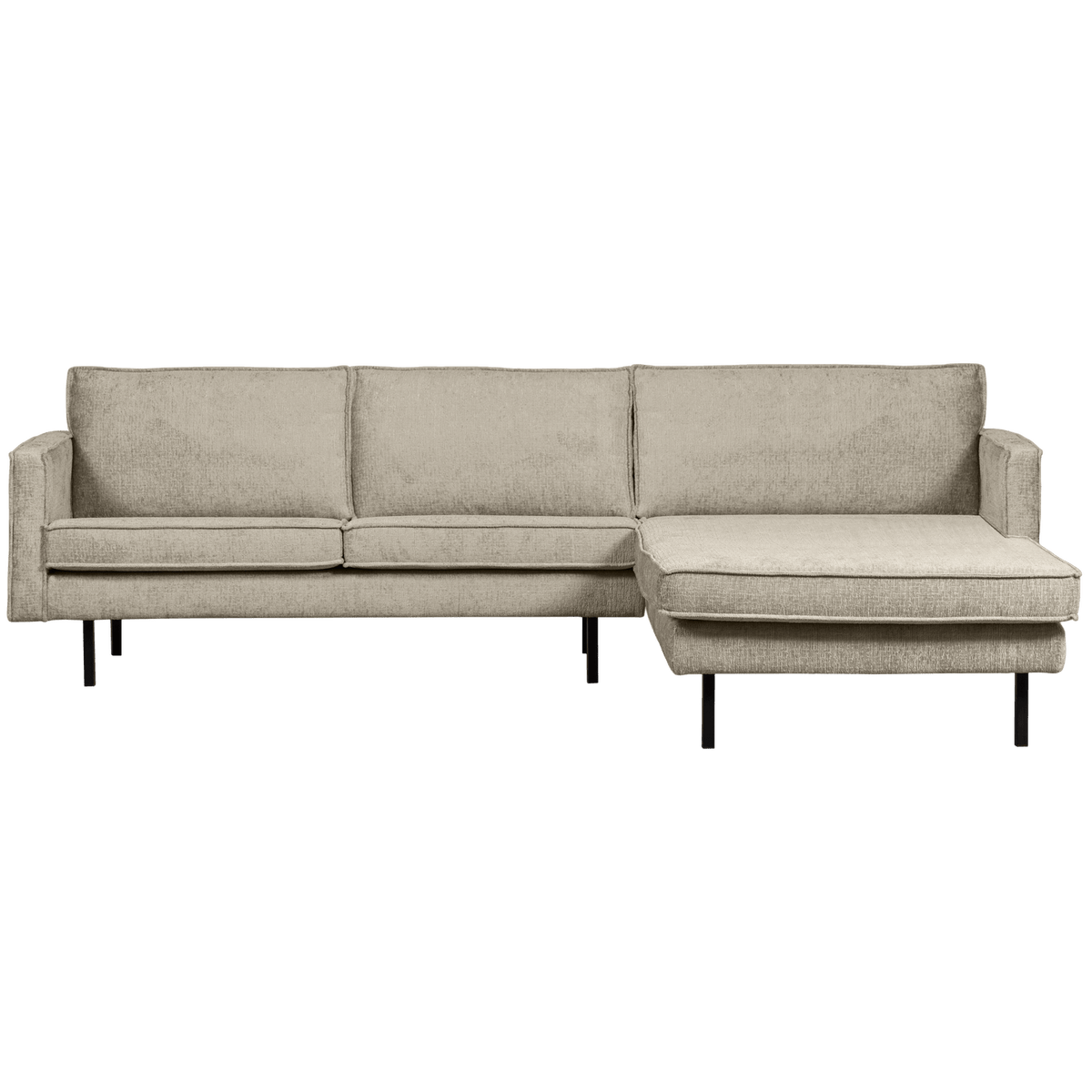 RODEO CHAISE LONGUE BANK RECHTS STRUCTURE VELVET WHEATFIELD