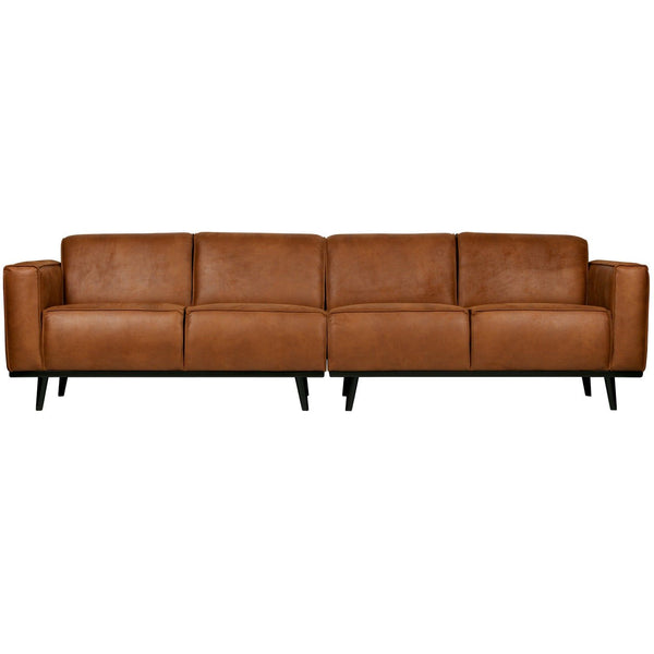 STATEMENT 4-ZITS BANK 280 CM ECOLEER COGNAC