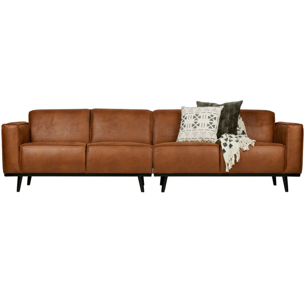 STATEMENT 4-ZITS BANK 280 CM ECOLEER COGNAC