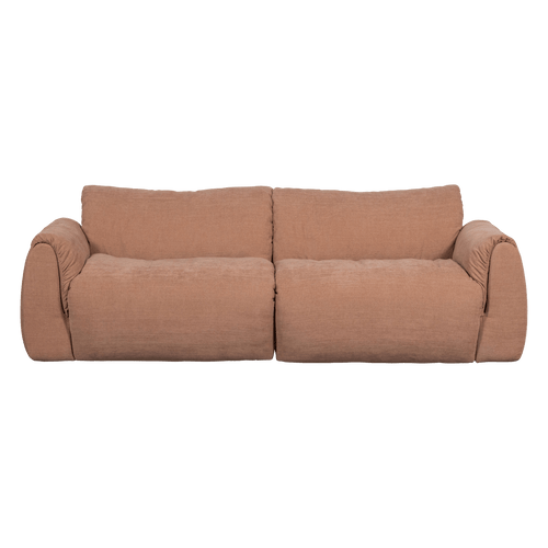 BAGGY 2-ZITS BANK GEWEVEN CHENILLE OUD ROZE