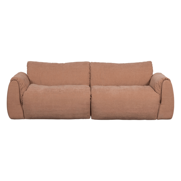 BAGGY 2-ZITS BANK GEWEVEN CHENILLE OUD ROZE