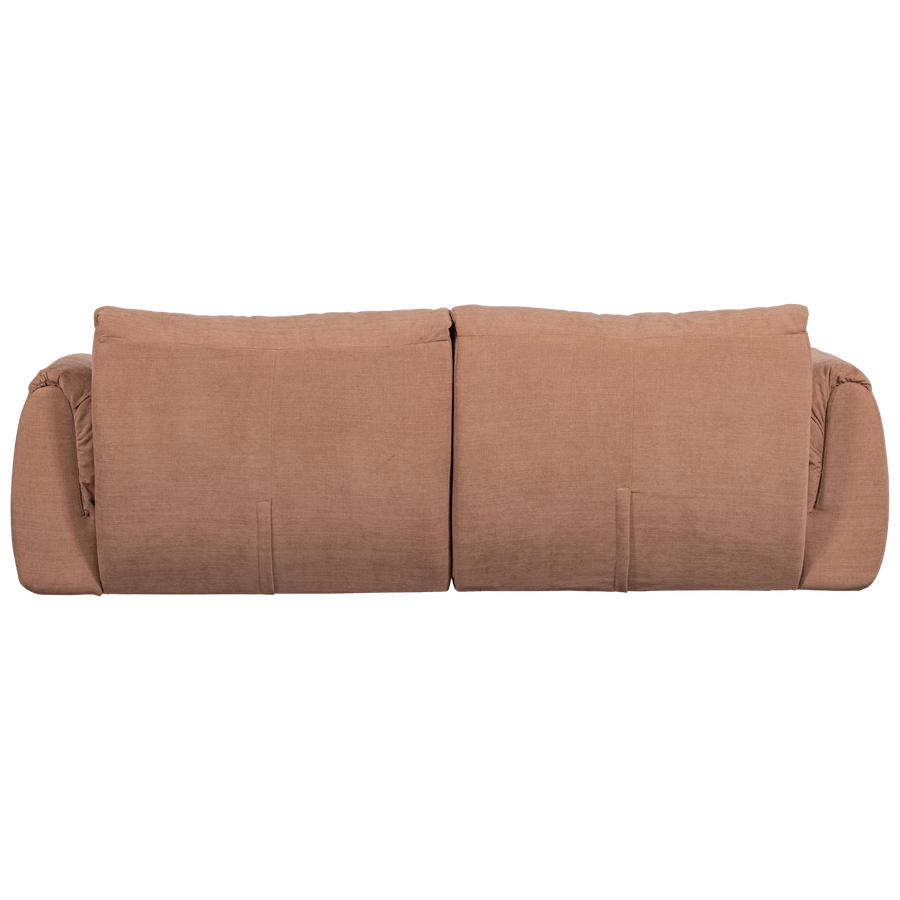 BAGGY 2-ZITS BANK GEWEVEN CHENILLE OUD ROZE