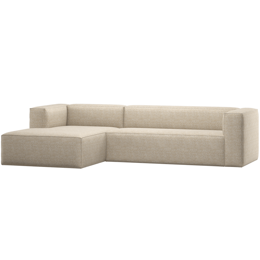 BEAN HOEKBANK LINKS BEIGE MELANGE
