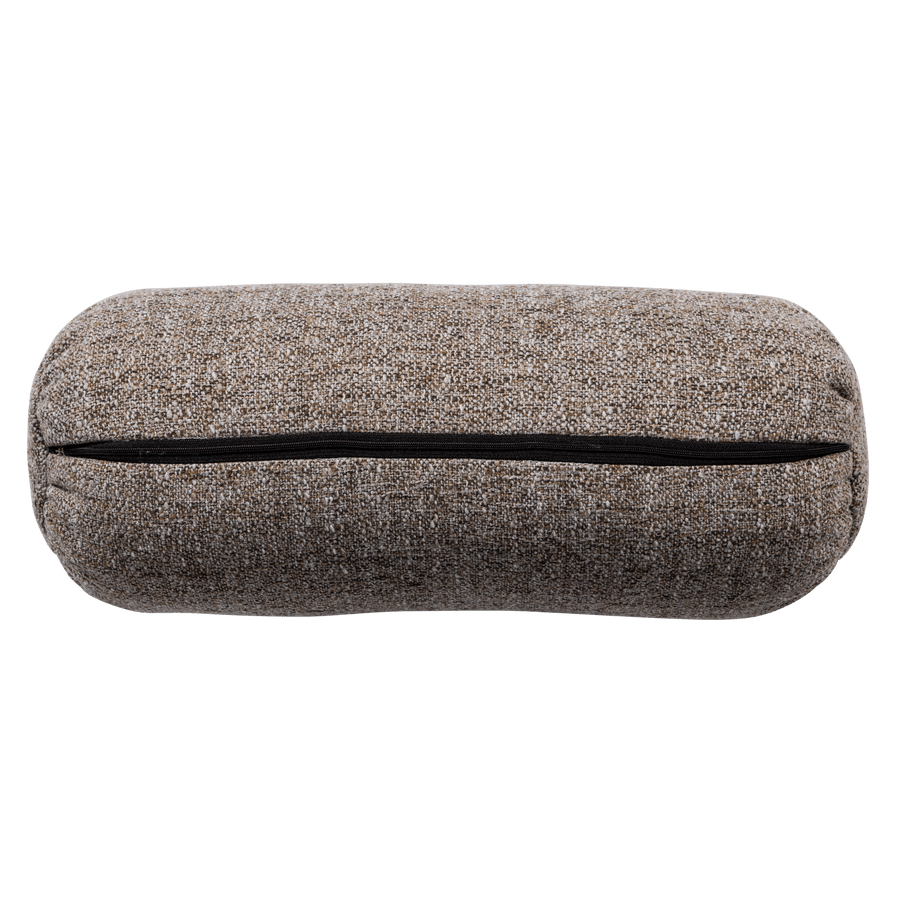 BAGGY ROLKUSSEN 50XO23 CM GEWEVEN STOF BRUIN MELANGE