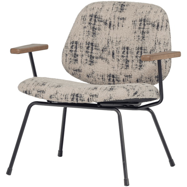 AURE FAUTEUIL CHENILLE BEIGE/ZWART