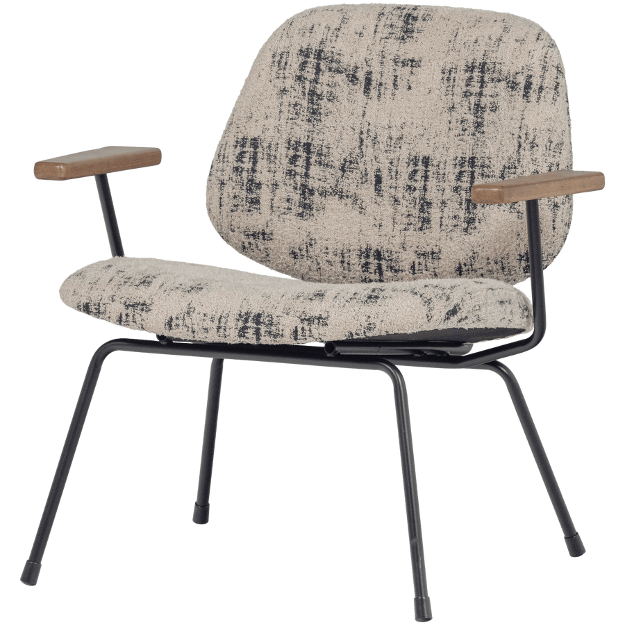 AURE FAUTEUIL CHENILLE BEIGE/ZWART
