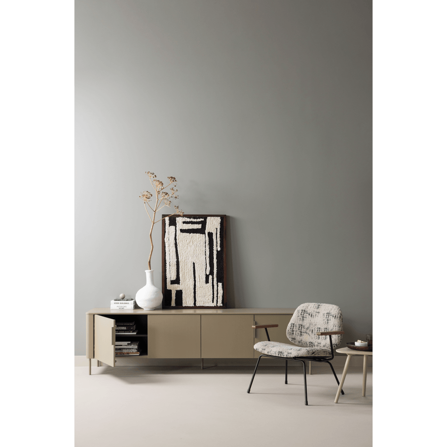 AURE FAUTEUIL CHENILLE BEIGE/ZWART
