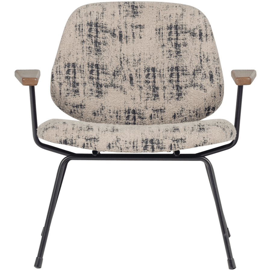 AURE FAUTEUIL CHENILLE BEIGE/ZWART