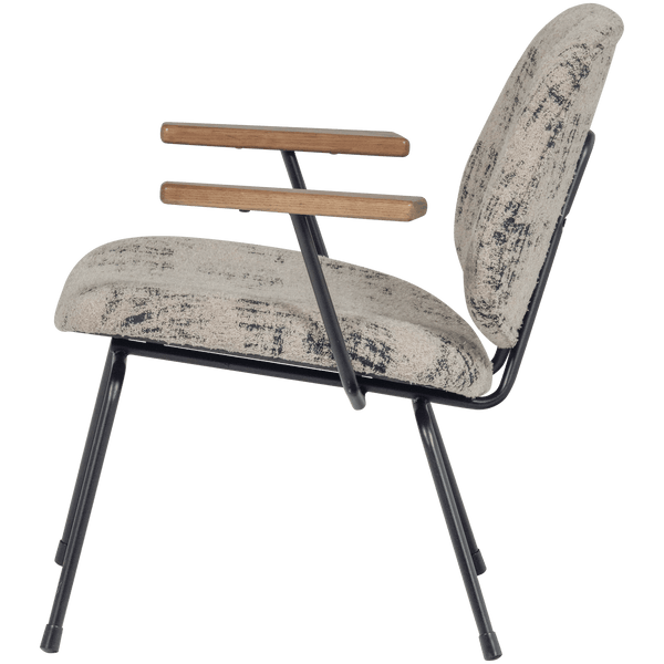 AURE FAUTEUIL CHENILLE BEIGE/ZWART
