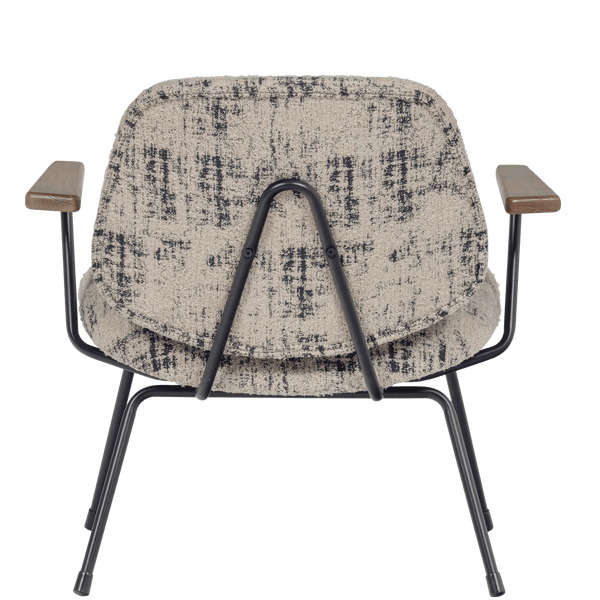 AURE FAUTEUIL CHENILLE BEIGE/ZWART