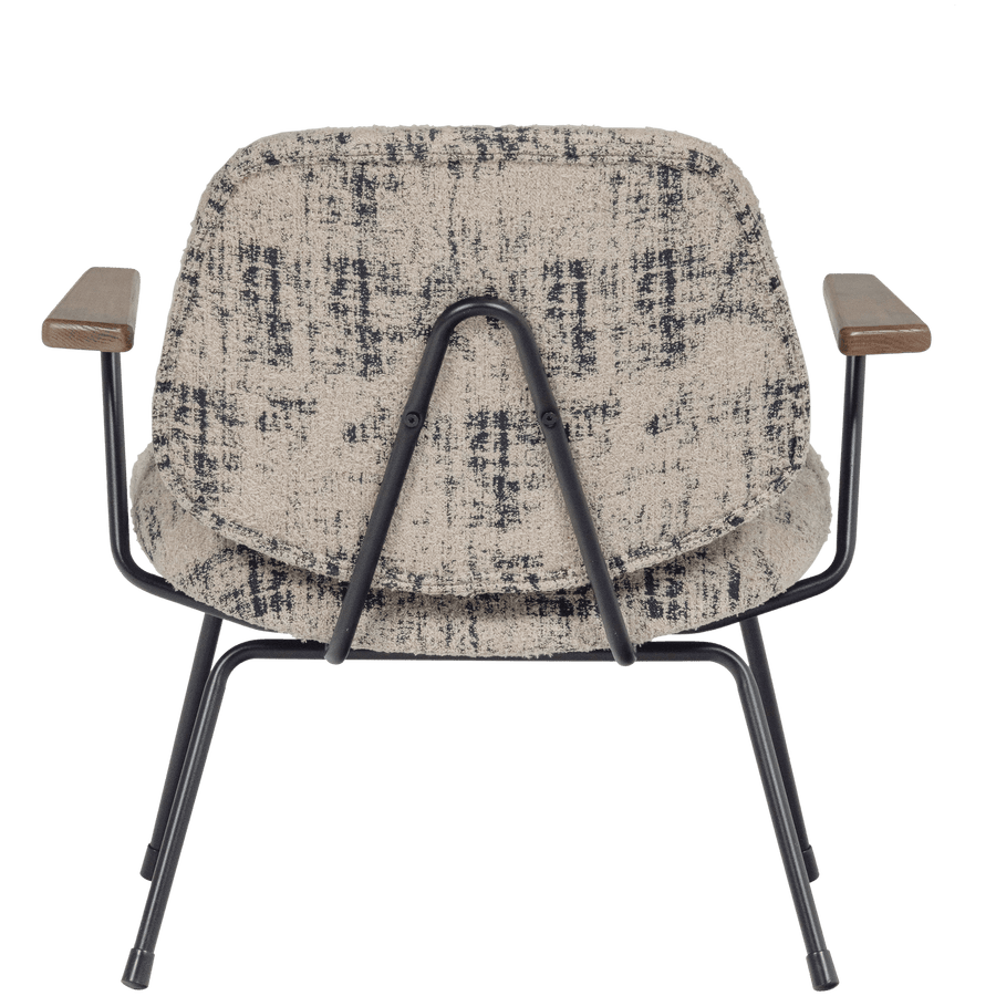 AURE FAUTEUIL CHENILLE BEIGE/ZWART