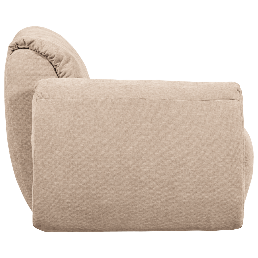BAGGY 1-ZITS ELEMENT MET ARM LINKS GEWEVEN CHENILLE ZAND
