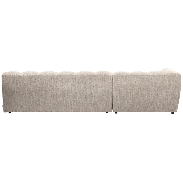 ALLURE CHAISE LONGUE LINKS GEWEVEN STOF NATUREL MELANGE