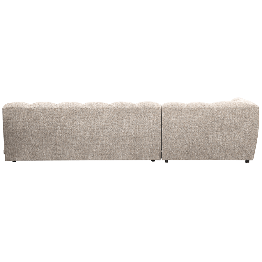 ALLURE CHAISE LONGUE LINKS GEWEVEN STOF NATUREL MELANGE