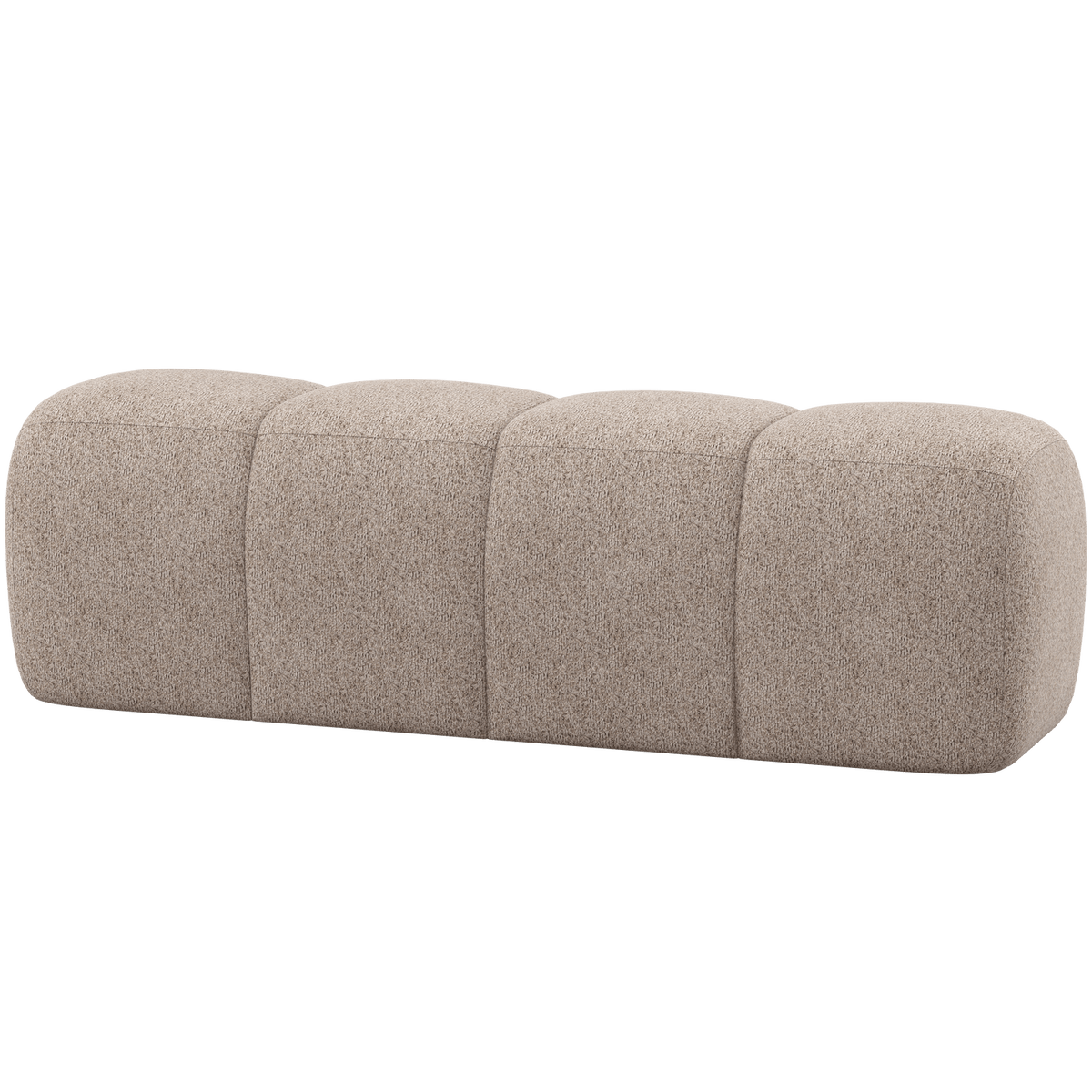 MOJO EETBANK 164 CM WOLLIG DONKERZAND