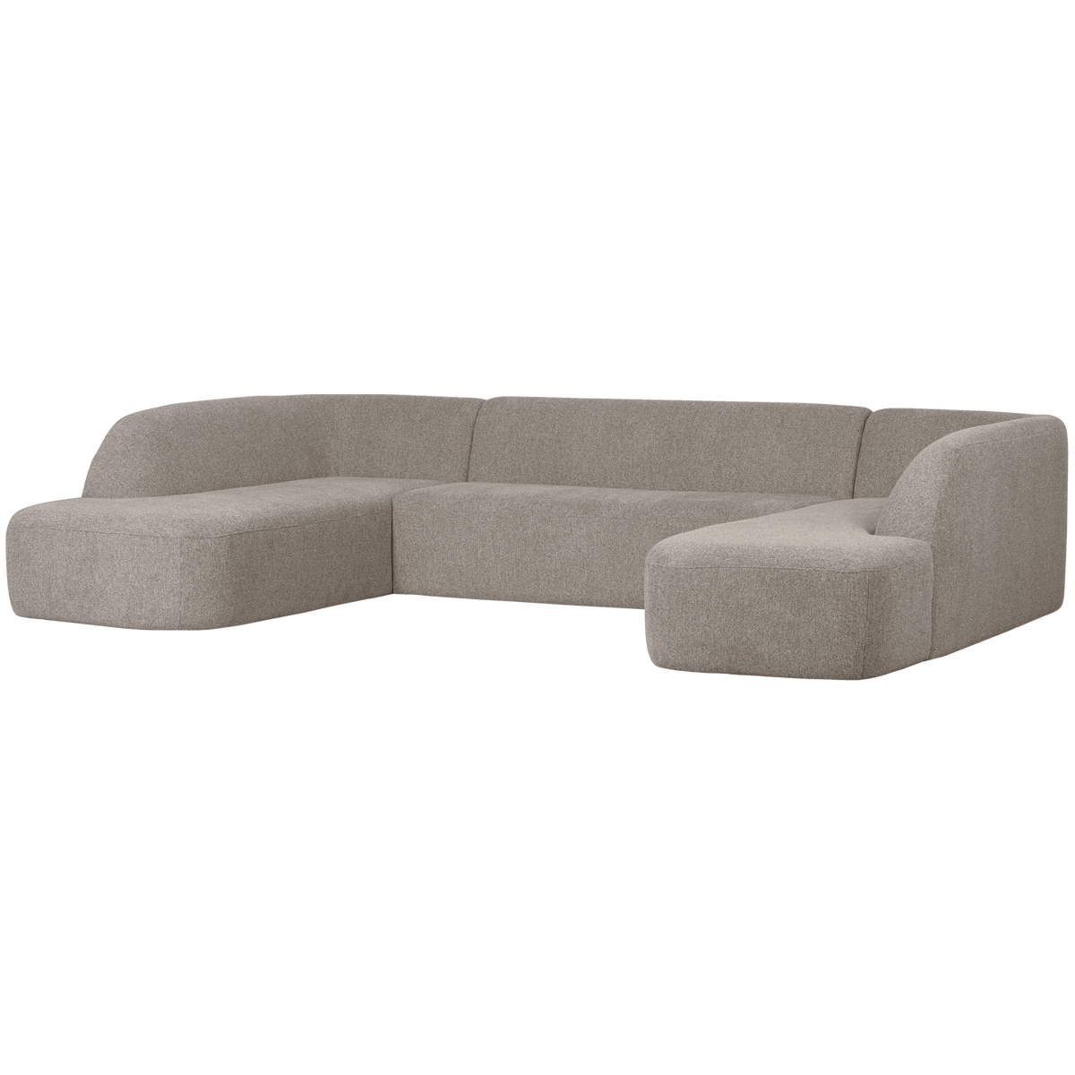 SLOPING U-VORM BANK OFF WHITE MELANGE