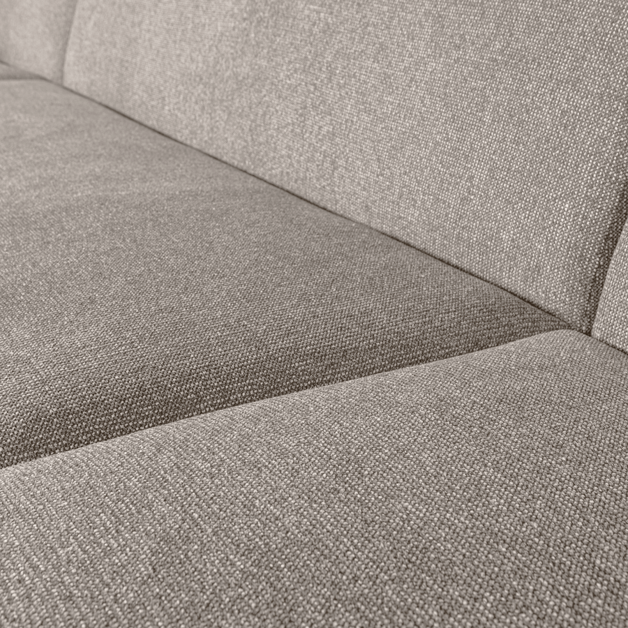 SLOPING U-VORM BANK OFF WHITE MELANGE