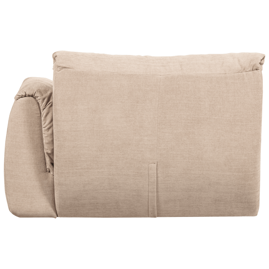 BAGGY 1-ZITS ELEMENT MET ARM RECHTS GEWEVEN CHENILLE ZAND