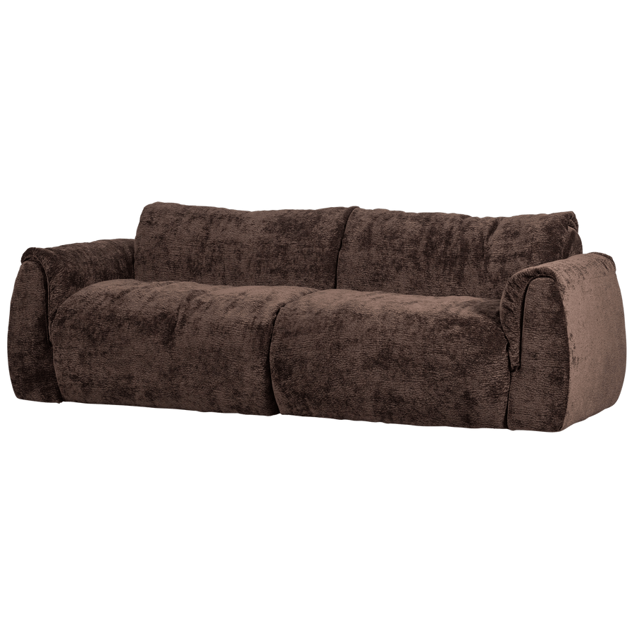BAGGY 2-ZITS BANK 3D CHENILLE DONKERBRUIN