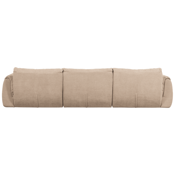 BAGGY 3-ZITS BANK GEWEVEN CHENILLE ZAND