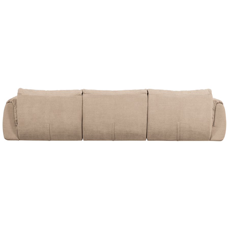 BAGGY 3-ZITS BANK GEWEVEN CHENILLE ZAND