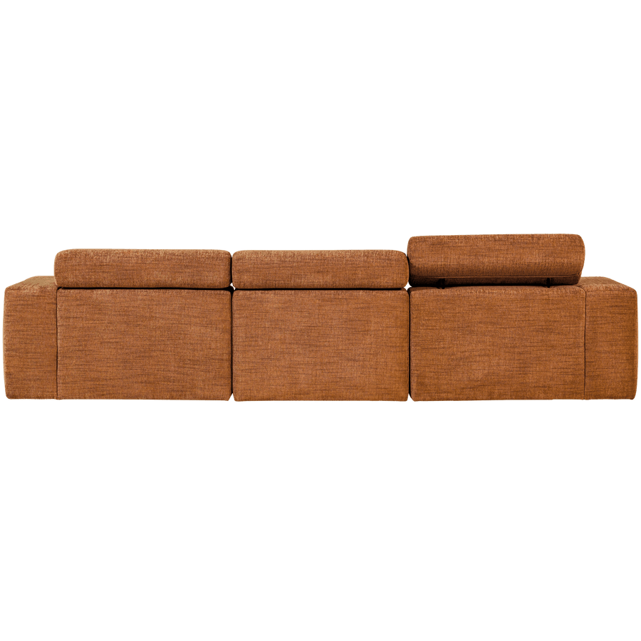 NOVI CHAISE LONGUE BANK RECHTS ORANJE MELANGE