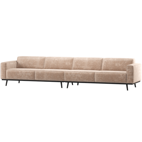 STATEMENT XL 4-ZITS BANK 372 CM CHENILLE VELVET NATUREL