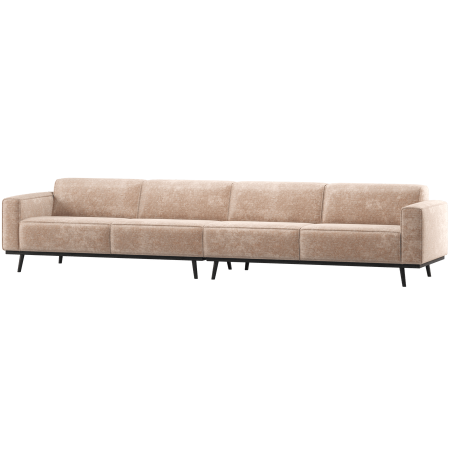 STATEMENT XL 4-ZITS BANK 372 CM CHENILLE VELVET NATUREL