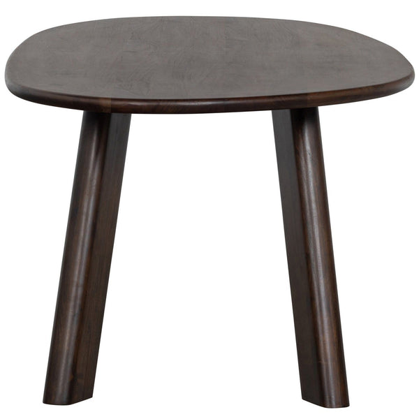ROUNDLY EETTAFEL/BUREAU 200X100 CM MANGOHOUT DONKERBRUIN