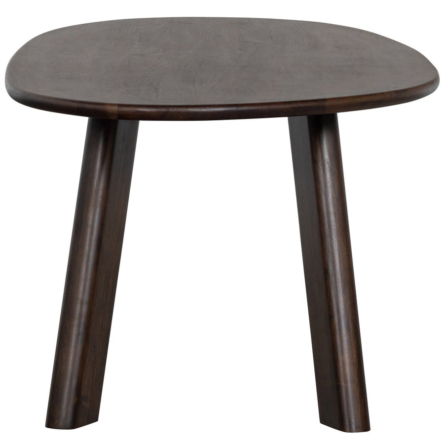ROUNDLY EETTAFEL/BUREAU 200X100 CM MANGOHOUT DONKERBRUIN