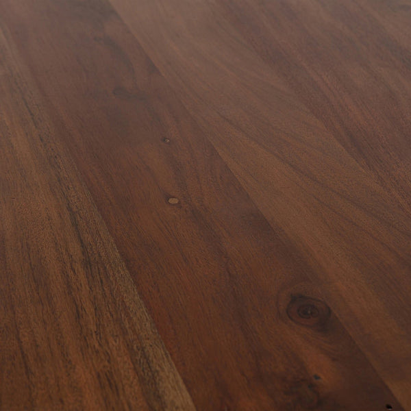 ROUNDLY EETTAFEL/BUREAU 200X100 CM MANGOHOUT DONKERBRUIN