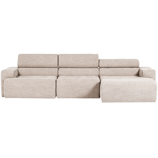 NOVI CHAISE LONGUE BANK RECHTS BOUCLE NATUREL