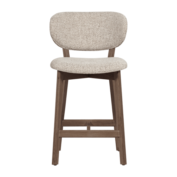 UDAR BARSTOEL NATUREL MET HOUTEN FRAME BRUIN [fsc]