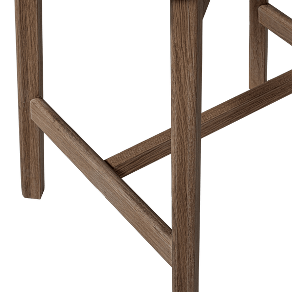 UDAR BARSTOEL NATUREL MET HOUTEN FRAME BRUIN [fsc]