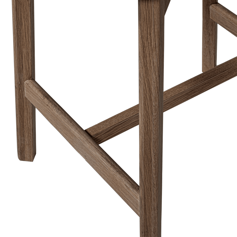 UDAR BARSTOEL NATUREL MET HOUTEN FRAME BRUIN [fsc]