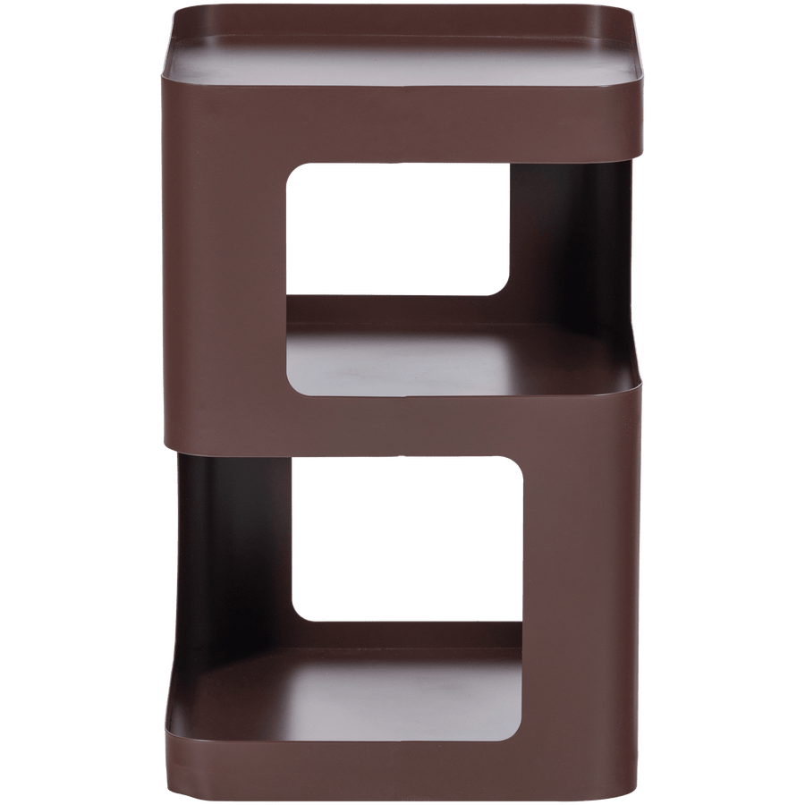 RIV BIJZETTAFEL/NACHTKASTJE METAAL PAARS/BRUIN