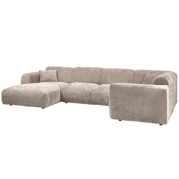 CLOUD HOEKBANK RECHTS GEWEVEN CHENILLE NATUREL