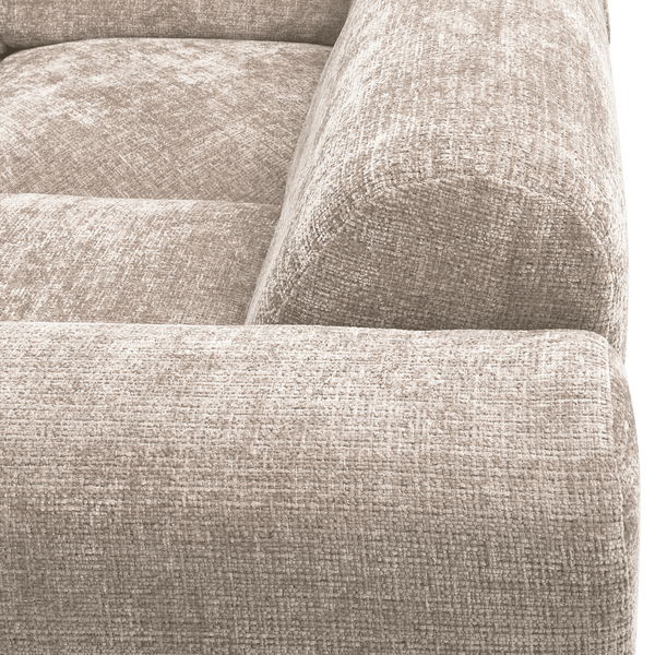 CLOUD HOEKBANK RECHTS GEWEVEN CHENILLE NATUREL